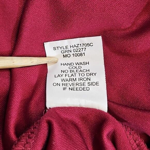 Fig and Flower Women's Medium Red Smock With Rose Embroidery Ruffled Sleeves EUC - Picture 14 of 14